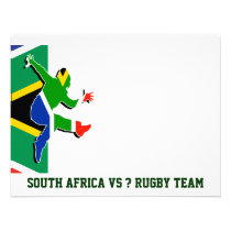 South African rugby invitations template invitations