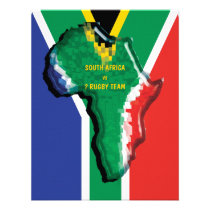 South African rugby invitations template invitations