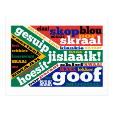 South African slang and colloquialisms Postcards