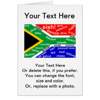 south african slang customizable greeting card gifts proudly zazzle