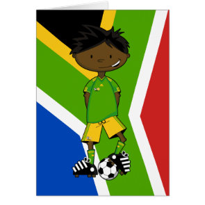 South African Soccer Boy Card card
