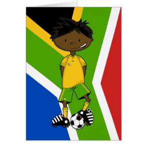 South African Soccer Boy Card card