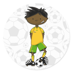 South African Soccer Boy Sticker sticker