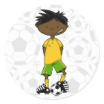 South African Soccer Boy Sticker