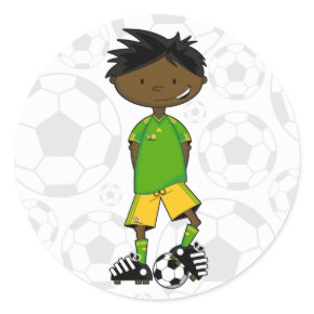 South African Soccer Boy Sticker sticker