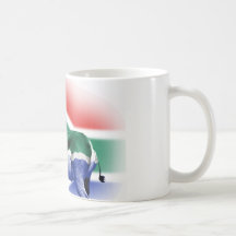South African Springbock Flag Mug