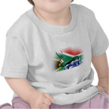 South African Springbock Flag Tshirt
