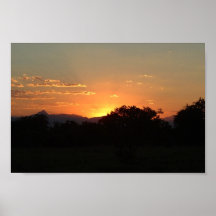 South African Sunset Poster