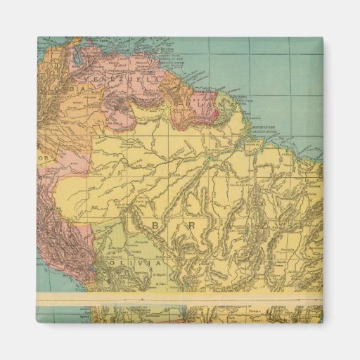 South America 20 Fridge Magnets