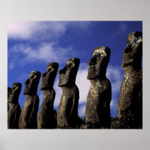 South America, Chile, Easter Island, Ahu Akiri.