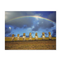 South America, Chile, Easter Island. The full Post Card