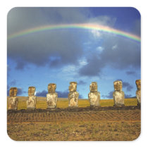 South America, Chile, Easter Island. The full Stickers