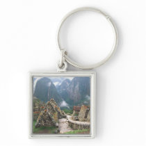 South America, Peru, Machu Picchu Keychain