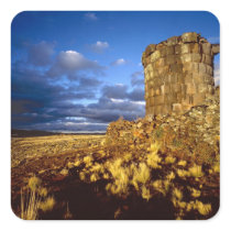 South America, Peru, near Lake Titicaca. Square Sticker