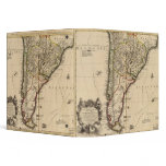 South American engraved map 3 Ring Binders