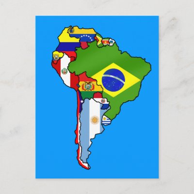 A map of South America