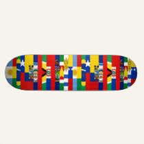 South American Flags Skateboard skateboards