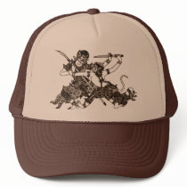 SOUTH ASIA ART FIGHTING HANUMAN GODS hats