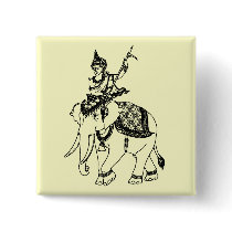 SOUTH ASIAN ART GOD ON ELEPHANT buttons