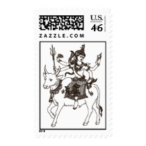 SOUTH ASIAN GOD ANGEL RIDING COW postage by saythany SOUTH ASIAN GOD ANGEL RIDING COW postage