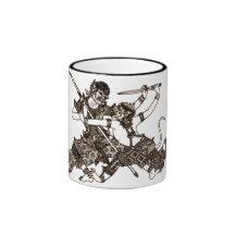 SOUTH ASIAN GODS FIGHTING MUG