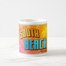 SOUTH BEACH COFFEE MUGS
