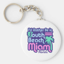 South Beach Miami Keychain