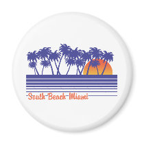 South Beach Miami Refrigerator Magnets