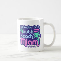 South Beach Miami Mugs