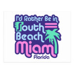 South Beach Miami Post Card
