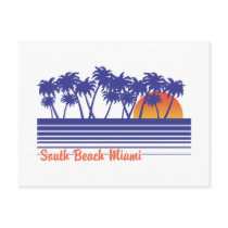 South Beach Miami Postcard