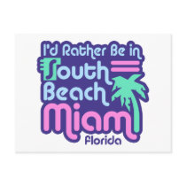 South Beach Miami postcards