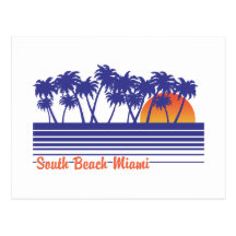 South Beach Miami Postcard