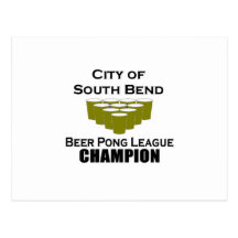 South Bend Beer Pong Champion Post Cards