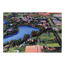South Bend Indiana ND University Campus Print
