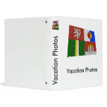 South Bohemia Waving Flag 3 Ring Binder