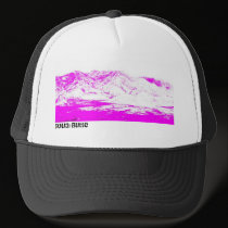 South Butte Black and Pink Mountain Trucker Hat