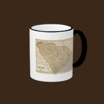 South Carolina Atlas Map mugs