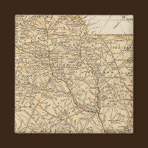 South Carolina Atlas Map magnets