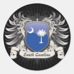 South Carolina Crest Round Sticker