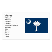 South Carolina Flag Business Card Templates