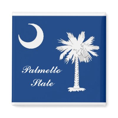 South Carolina Flag Magnet by deesbasenjis