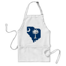 South Carolina Flag Map Apron