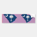 South Carolina Flag Map Bumper Sticker