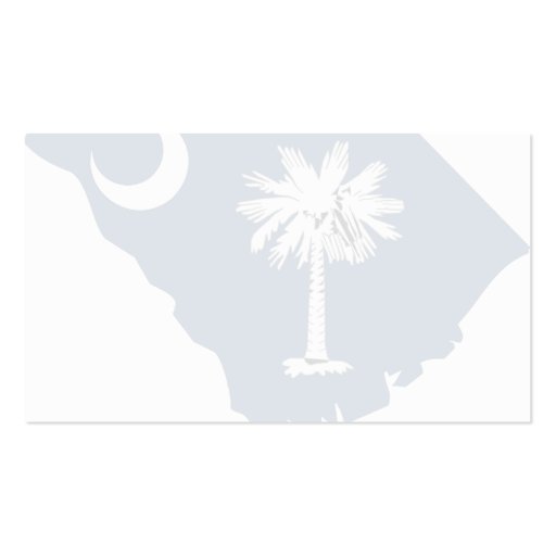 South Carolina Flag Map Business Card Templates (back side)