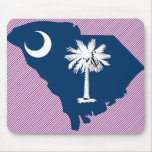South Carolina Flag Map Mousepad