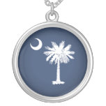 South Carolina Flag Personalized Necklace
