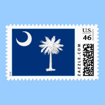 South Carolina Flag Postage postage