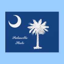 South Carolina Flag Postcard by deesbasenjis South Carolina Flag Postcard