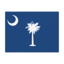SOUTH CAROLINA FLAG postcards